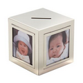 Nickel Plated Photo Bank Cube